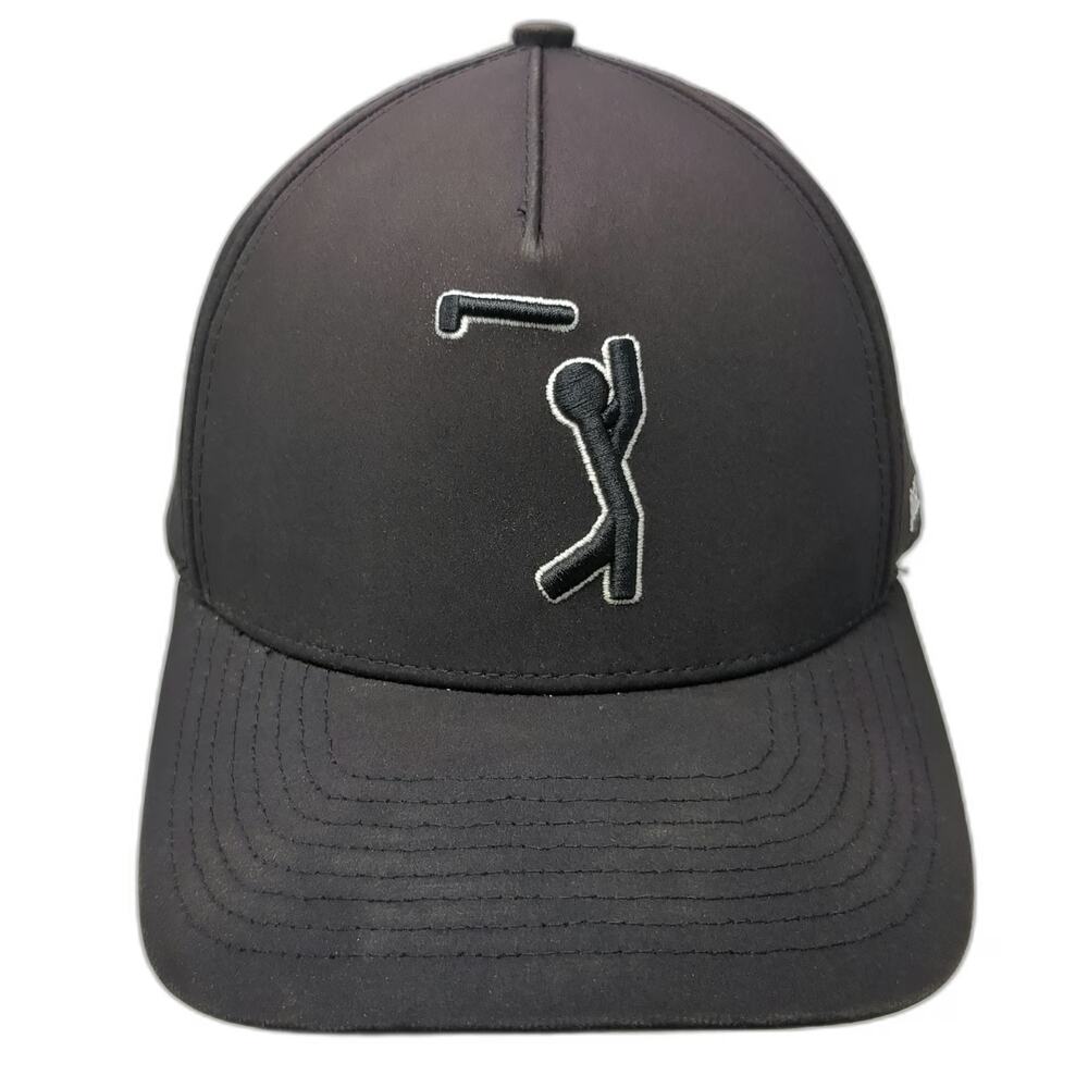 Bogey Bros Trucker Hat Black One Size Performance Laser Cut Golf Snapback Cap